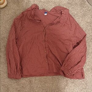 Old Navy Red Plaid Shirt